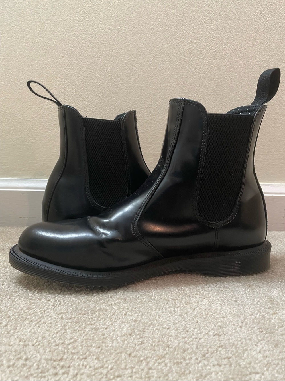 Dr.Martens | Flora Black Smooth Leather Chelsea Boots - Picture 7 of 8